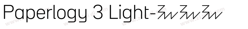 Paperlogy 3 Light字体转换 Paperlogy 3 Light字体转换